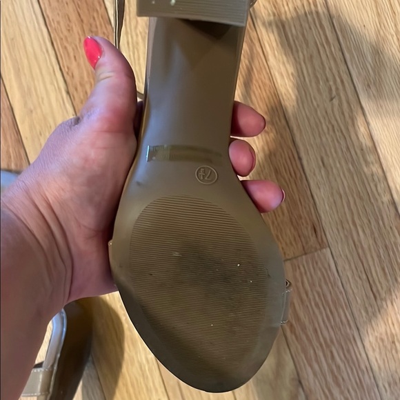 Taupe Heeled Sandals - Picture 7 of 7